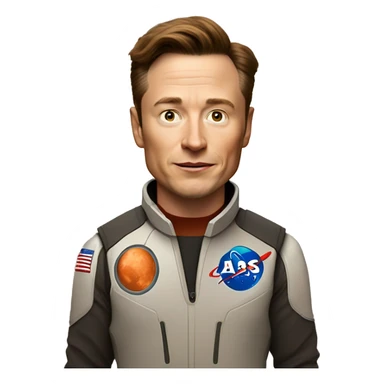 Ilon musk in mars sticker
