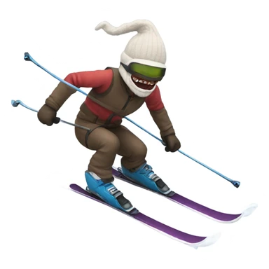Demogorgan skiing sticker