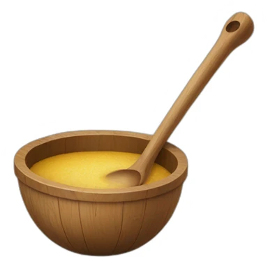 round moroccan wooden ladle sticker