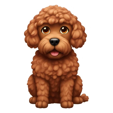 Red pudle  sticker