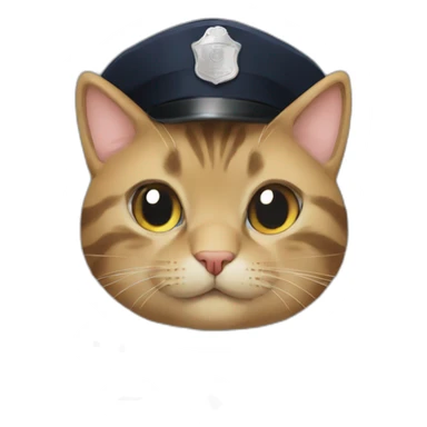 cop cute cat discord sticker