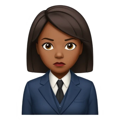 Black teacher/professor looking like the fictional character Annalise Keating from How To Get Away With Murder sticker