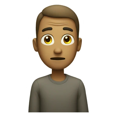 confused man with light yellow sparkly stars sticker