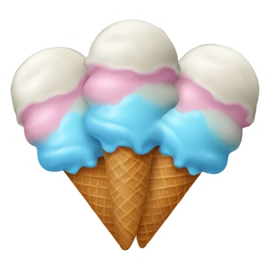 3 balls of ice cream sticker