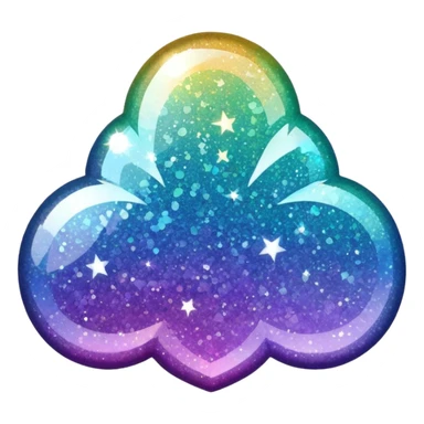 Sparke and glitter sticker