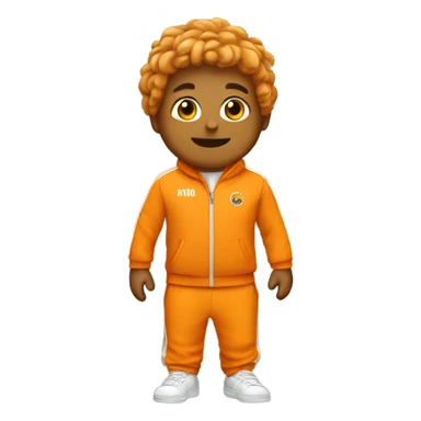 orange tracksuit sticker