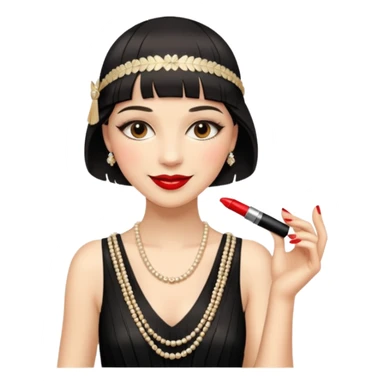 gatsby woman sticker