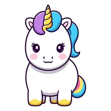 Unicorn pooping sticker