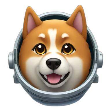 Siba inu in space sticker