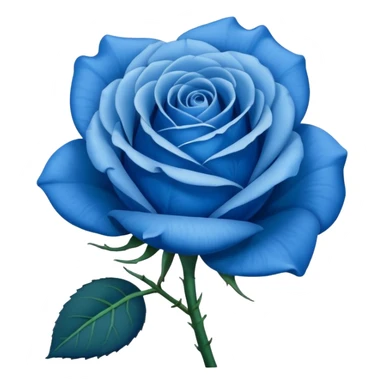 une rose bleu sticker