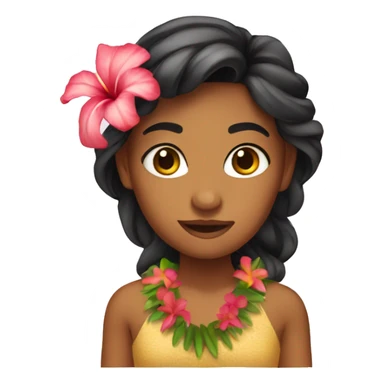 Hawai girl sticker