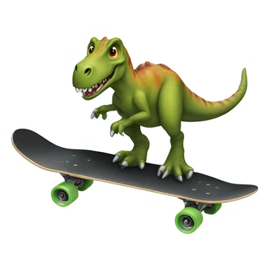 Dinosaur doing skateboard  sticker