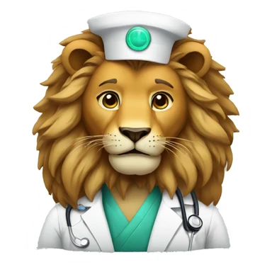 a lion doctor saying this is sticker