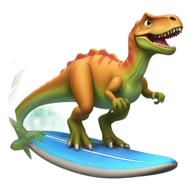 Dinosaurio surfista  sticker