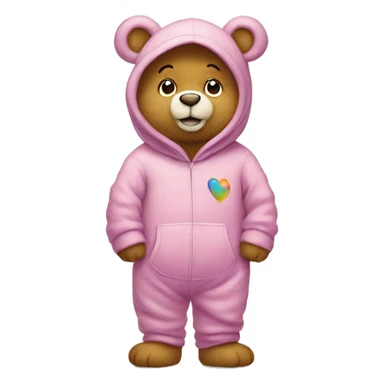 Care bear in a onesie sticker