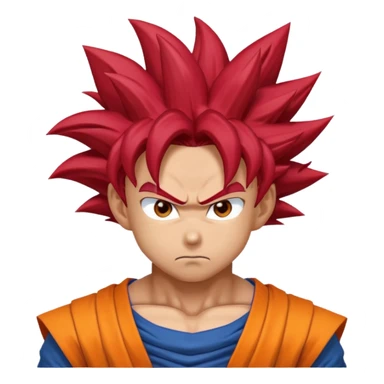 Goku super sayian god sticker