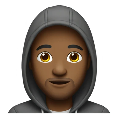 Darrell wearing hoodie  sticker