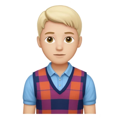 Make me a preppy aesthetic sticker