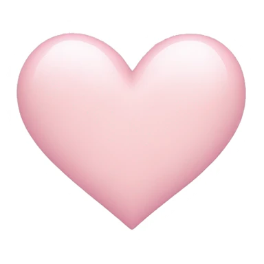 Very light pink heart  sticker