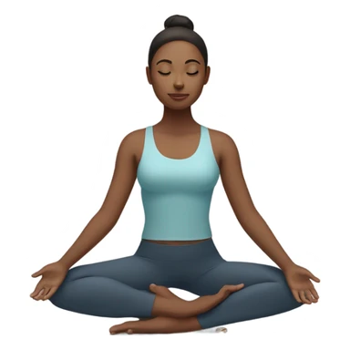 girl doing yoga sticker