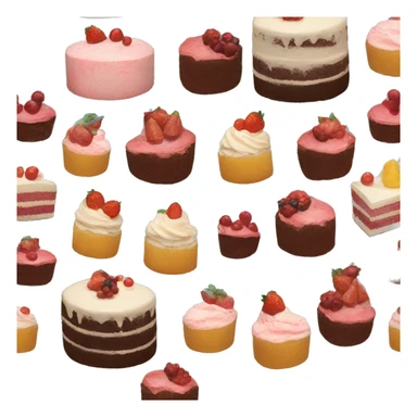 3 different cakes sticker