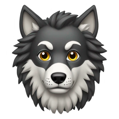 lobo apaixonado sticker