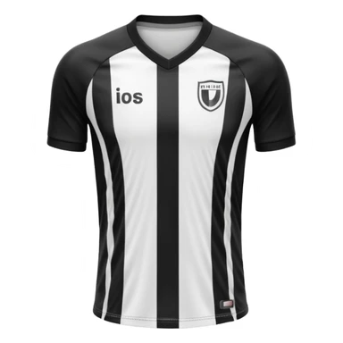 maillot football rayures noir sans numero ni logo sticker