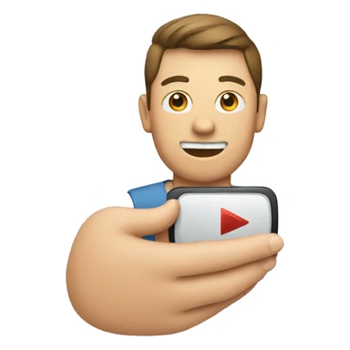  person holding the YouTube logo sticker