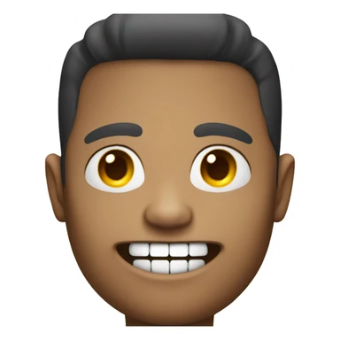 chat bot avatar no teeth sticker