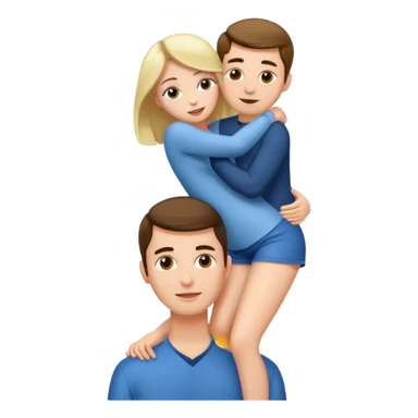 Woman standing on man’s neck sticker