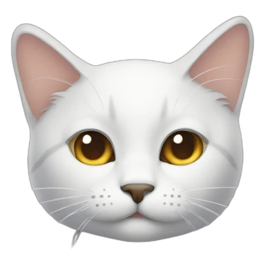 Thankful cat with wet eyes sticker