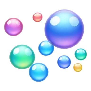 trail of bubbles no faces sticker