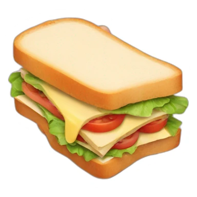 sandwich with hand sticker