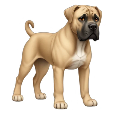 dog Cane Corso color fawn full body sticker
