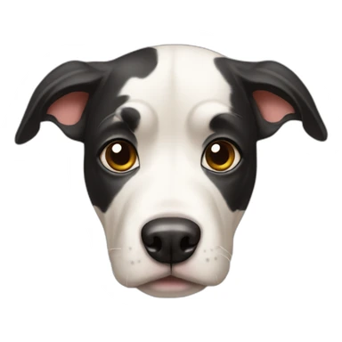 dog with cow face sticker