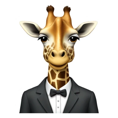 Giraffe in suits  sticker