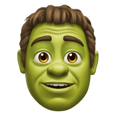 shrek with extralargue nails  sticker