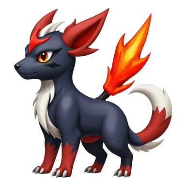 Litten-Houndoom-Absol-Zangoose-fusion sticker