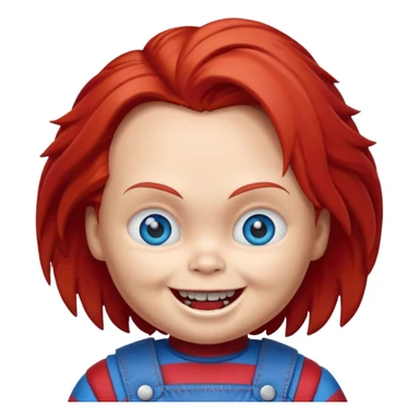 Un emojin de chuky sticker