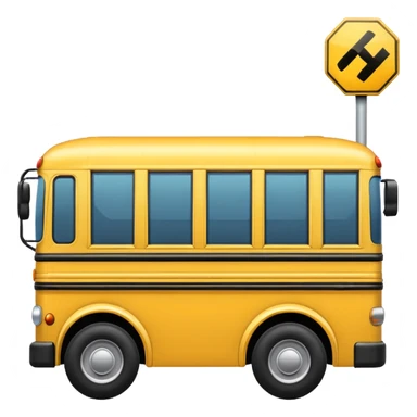 yellow school bus sticker