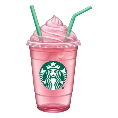 pink iced tea Starbucks drink sticker
