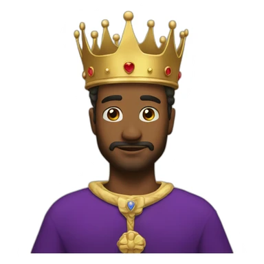Crown for the king sticker