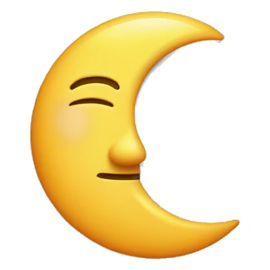 half sun half moon sticker