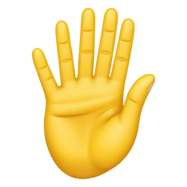 Emoji hand with 3 fingers up sticker