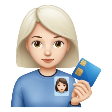 Scissors cutting an ID card in 2 parts.hyper realistic sticker