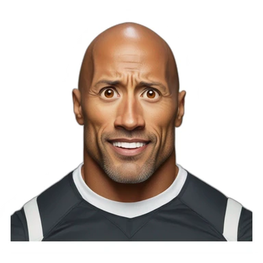 Dwayne Johnson is so shocked as ruck sticker