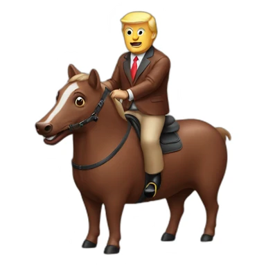 trump-riding-sausage sticker