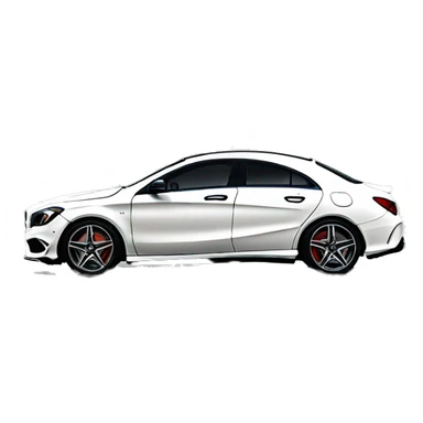 Mercedes CLA blanco sticker