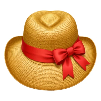 straw hat from one piece sticker