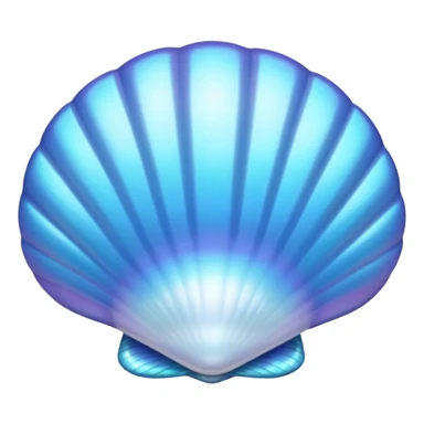 pearl in blue shells sticker